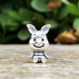 925 Silver Violent Bear Dangle Charm for Bracelet DIY