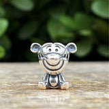 925 Silver Violent Bear Dangle Charm for Bracelet DIY