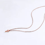 925 Silver Cross Pendant Necklace Clavicle Chain Fine Jewelry Gift