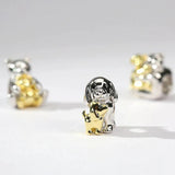 925 Silver Rabbit Dog Bird Charm Bead Pendant Bracelets DIY Jewelry