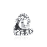 925 Silver Rabbit Sheep Dog Hedgehog Snowman Rose DIY Beads