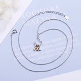 925 Silver Three Small Fish Pendant Necklace Hook Jewelry