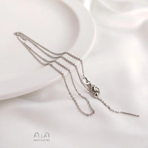925 Silver DIY Necklace Personalized Choker Birthday Gift