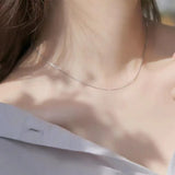 925 Silver DIY Necklace Personalized Choker Birthday Gift
