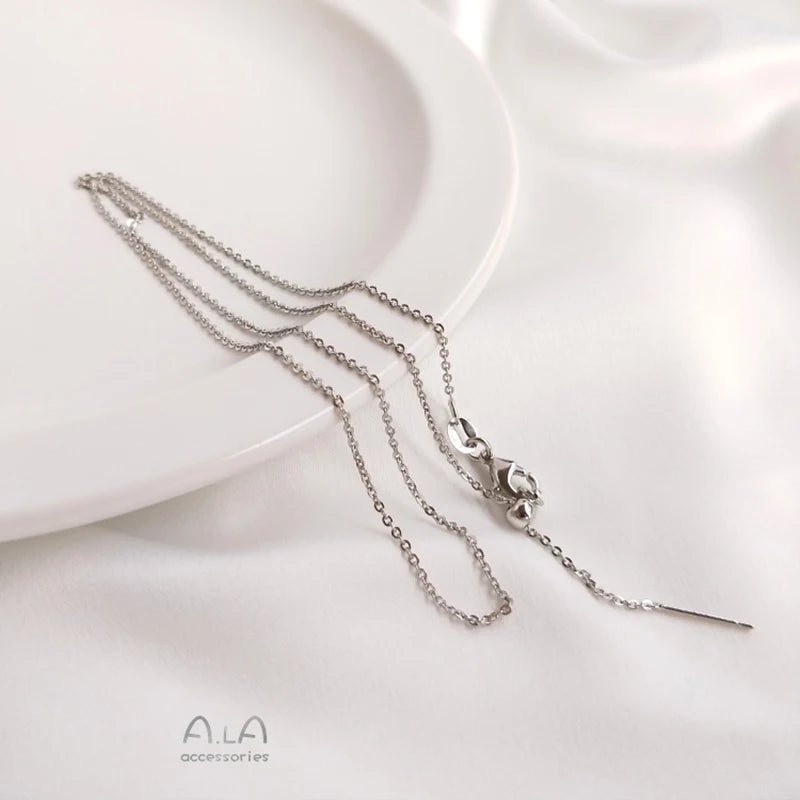 925 Silver DIY Necklace Personalized Choker Birthday Gift