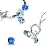 925 Silver Ocean Jellyfish Turtle Charms for Bracelet Jewelry Making