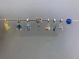 925 Silver Ocean Jellyfish Turtle Charms for Bracelet Jewelry Making