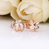 925 Silver Daisy Heart Stud Earrings Women DIY Jewelry S925 Party