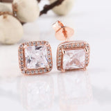 925 Silver Daisy Heart Stud Earrings Women DIY Jewelry S925 Party