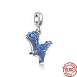 925 Silver Dinosaur Pendant DIY Charm for Bracelet