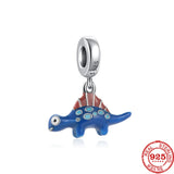 925 Silver Dinosaur Pendant DIY Charm for Bracelet