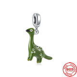 925 Silver Dinosaur Pendant DIY Charm for Bracelet