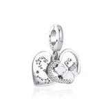 925 Sterling Silver Dolphin Palm Cat Mom Sister DIY Charm Bead