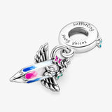 925 Silver Dreams Of The Future Crayon Dangle Charm Beads
