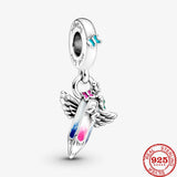 925 Silver Dreams Of The Future Crayon Dangle Charm Beads