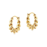 925 Silver CZ Hoop Earrings for Women Party Jewelry Gift