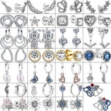 925 Silver Earrings Zircon Hearts Butterfly Flowers