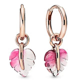 925 Silver Honeycomb Infinity Heart Stud Earrings Gift