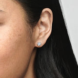 925 Silver Star Asymmetrical Earrings for Women