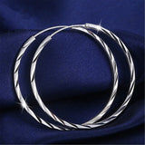 925 Silver Car Flower Earrings Women Jewelry Gift