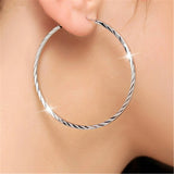 925 Silver Car Flower Earrings Women Jewelry Gift