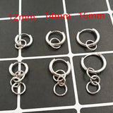 925 Silver Asymmetric Chain Tassel Earrings