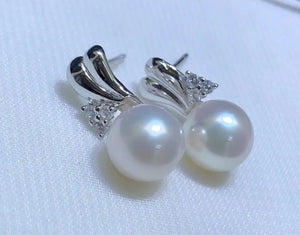 925 Silver Earrings Findings for Pearls and Stones