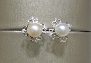 925 Silver Earrings Findings for Pearls Coral Jade Agate