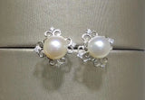 925 Silver Earrings Findings for Pearls Coral Jade Agate