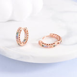 925 Sterling Silver Rose Heart Star Moon Earrings