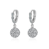 925 Sterling Silver Crystal Earrings for Girls
