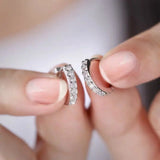 925 Silver Zircon Wedding Earrings