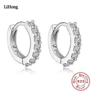 925 Silver Zircon Wedding Earrings