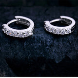 925 Silver Zircon Wedding Earrings