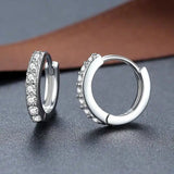 925 Silver Zircon Wedding Earrings