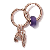 925 Silver Hoop Earrings Geometric Women Asymmetric DIY Jewelry
