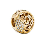 925 Silver Ethnic Charm Beads for Bracelet Pendant DIY