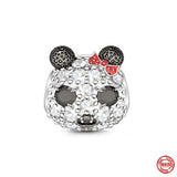 925 Sterling Silver Europe Amulet Bear DIY Bead
