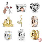 Heart-shaped Love Bead Key Box for Charms Bracelet