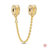 925 Silver Safety Chain Dog Paw High Heel Charm Bracelet Jewelry
