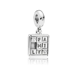 925 Sterling Silver Family Tree of Life Charm Bead Pendant