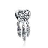925 Sterling Silver Family Tree of Life Charm Bead Pendant