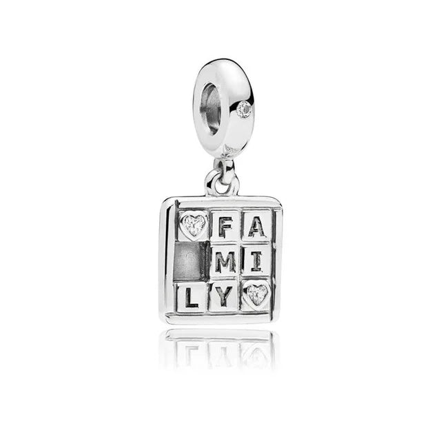 925 Sterling Silver Family Tree of Life Charm Bead Pendant