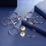 925 Silver Crystal Hoop Earrings for Women - Anniversary Jewelry