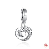 925 Sterling Silver Fine Bead Castle And Boat Pendant