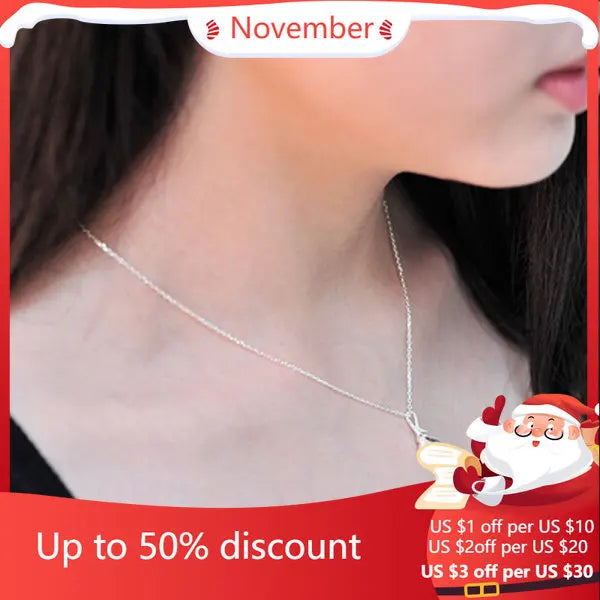 925 Silver Flower Choker Necklace for Women