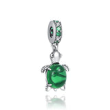 925 Sterling Silver Four Leaf Clover Bead Charm for Bracelets