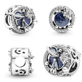 925 Silver Astronaut Christmas Cookies Charm Bead for Bracelet DIY Jewelry