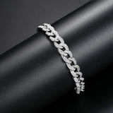 925 Silver Geometric Charm Bracelet for Women Girl Bangle