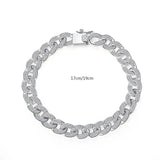 925 Silver Geometric Charm Bracelet for Women Girl Bangle